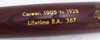 Unsigned Ty Cobb Louisville Slugger Career Stat Bat Detroit Tigers SKU #215923