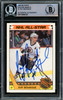 Ray Bourque Autographed 1987-88 Topps Stickers Card #1 Boston Bruins Beckett BAS #15499720