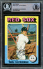 Carl Yastrzemski Autographed 1975 Topps Card #280 Boston Red Sox Beckett BAS #15501006