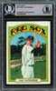 Carl Yastrzemski Autographed 1972 Topps Card #37 Boston Red Sox Beckett BAS #15501003