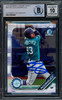 Julio Rodriguez Autographed 2019 Bowman Chrome Draft Rookie Card #BDC60 Seattle Mariners Auto Grade Gem Mint 10 Beckett BAS #14393443