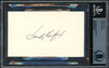 Sandy Koufax Autographed 3x5 Index Card Los Angeles Dodgers Beckett BAS #15502104