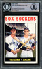 Carl Yastrzemski & Chuck Schilling Autographed 1964 Topps Card #182 Beckett BAS #15499239