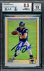 Drew Brees Autographed 2001 Topps Rookie Card #328 San Diego Chargers BGS 8.5 Auto Grade Gem Mint 10 Beckett BAS Stock #216467