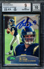 Drew Brees Autographed 2001 eTopps Rookie Card #125 San Diego Chargers BGS 9 Auto Grade Gem Mint 10 Beckett BAS #15681939