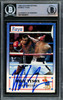 Mike Tyson Autographed 1992 Kayo Prototype Card #5 Beckett BAS #15500875