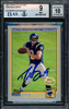 Drew Brees Autographed 2001 Topps Collection Rookie Card #328 San Diego Chargers BGS 9 Auto Grade Gem Mint 10 Highest Graded Beckett BAS #15681929