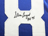 Seattle Seahawks Steve Largent Autographed Framed Blue Jersey "HOF 95" MCS Holo Stock #218636