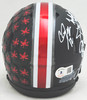 Ohio State QB Quarterback Legends Autographed Black Speed Mini Helmet With 6 Signatures Including Troy Smith Beckett BAS Witness Stock #216713