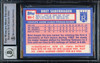 Bret Saberhagen Autographed 1984 Topps Traded Rookie Card #104T Kansas City Royals Auto Grade Gem Mint 10 "85 & 89 AL CY" Beckett BAS Stock #216708