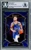 Stephen Curry Autographed 2020-21 Panini Select Blue Retail Card #57 Golden State Warriors Beckett BAS Stock #216859