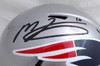 Mac Jones Autographed New England Patriots Full Size Speed Replica Helmet Beckett BAS QR #BH52441