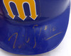 Mike Blowers Autographed Game Used Batting Helmet Seattle Mariners 1997 ABC size 7 1/8 Beckett BAS QR #BH26906