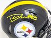 Darnell Washington Autographed Pittsburgh Steelers Black Speed Mini Helmet Beckett BAS Witness Stock #216802