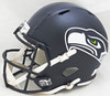 Chris Carson Autographed Seattle Seahawks Blue Full Size Speed Helmet Fanatics Holo Stock #216807