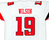 Texas Tech Red Raiders Tyree Wilson Autographed White Jersey "Guns Up" Beckett BAS Witness Stock #215906