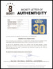 Golden State Warriors Stephen Curry Autographed Blue Jordan Statement Edition Jersey Size 48 Beckett BAS QR Stock #216024