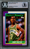 Gary Payton Autographed 1991-92 Topps Archives Card #137 Seattle Supersonics (Light) Beckett BAS #15781120