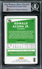 Ronald Acuna Jr. Autographed 2020 Donruss Card #170 Atlanta Braves Beckett BAS #15778262