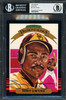 Tony Gwynn Autographed 1985 Donruss Diamond Kings Super Card #25 San Diego Padres Beckett BAS #15782718