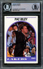 Pat Riley Autographed 1989-90 Hoops Card #108 Los Angeles Lakers Beckett BAS #15781129