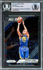 Stephen Curry Autographed 2016-17 Panini Prizm Card #13 Golden State Warriors Beckett BAS #15779171