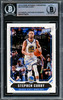 Stephen Curry Autographed 2018-19 Panini National Convention Card #43 Golden State Warriors Beckett BAS #15779274