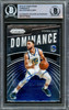 Stephen Curry Autographed 2019-20 Panini Prizm Dominance Card #24 Golden State Warriors Beckett BAS #15779353