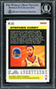 Stephen Curry Autographed 2019-20 Panini Chronicles Flux Card #585 Golden State Warriors Beckett BAS #15779372