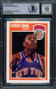 Patrick Ewing Autographed 1989-90 Fleer Card #100 New York Knicks Auto Grade Gem Mint 10 Beckett BAS #15772302