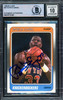 Patrick Ewing Autographed 1988-89 Fleer Card #80 New York Knicks Auto Grade Gem Mint 10 Beckett BAS #15772193