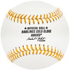 Unsigned Gold Glove Logo MLB Baseball (Scratch) SKU #218543