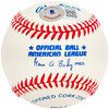 Steve Ontiveros Autographed Official AL Baseball Philadelphia Phillies, Oakland A's Beckett BAS #BJ009053