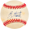 Brian Hunter Autographed Official AL Baseball Houston Astros, Detroit Tigers Beckett BAS #BJ009131