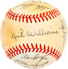 1986 Seattle Mariners Team Signed Autographed Official AL Baseball With 23 Signatures SKU #218500