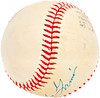 Charlie Grimm Autographed Official Little League Baseball Atlanta Braves, Chicago Cubs Vintage Signature Beckett BAS #BH038050