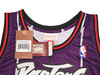 Toronto Raptors Tracy McGrady Autographed Purple Authentic Mitchell & Ness 1998-99 HWC Swingman Jersey Size XL Beckett BAS Witness Stock #216977