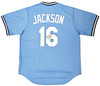 Kansas City Royals Bo Jackson Autographed Light Blue Nike Cooperstown Collection Jersey Size L Beckett BAS Witness Stock #218044