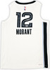 Memphis Grizzlies Ja Morant Autographed White Nike Association Edition Swingman Jersey Size 48 Beckett BAS QR Stock #218582