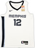 Memphis Grizzlies Ja Morant Autographed White Nike Association Edition Swingman Jersey Size 48 Beckett BAS QR Stock #218582