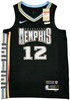Memphis Grizzlies Ja Morant Autographed Black Nike City Edition Swingman Jersey Size 48 Beckett BAS QR Stock #218585