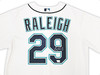 Seattle Mariners Cal Raleigh Autographed White Nike Jersey Size L Fanatics Holo Stock #218612