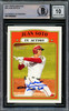 Juan Soto Autographed 2021 Topps Heritage Card #36 New York Yankees Auto Grade Gem Mint 10 Beckett BAS Stock #218672