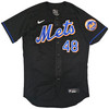 New York Mets Jacob deGrom Autographed Black Nike Authentic Jersey Size 44 Fanatics Holo Stock #218736