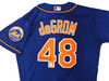 New York Mets Jacob deGrom Autographed Blue Nike Authentic Jersey Size 44 Fanatics Holo Stock #218738