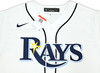 Tampa Bay Rays Wander Franco Autographed White Nike Jersey Size L "El Patron" JSA Stock #218682