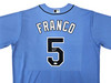 Tampa Bay Rays Wander Franco Autographed Blue Nike Jersey Size XL JSA Stock #218684