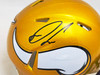 Dalvin Cook Autographed Minnesota Vikings Flash Yellow Speed Mini Helmet Fanatics Holo Stock #218722