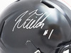 Justin Fields Autographed Ohio State Buckeyes Black Alternate Color Full Size Replica Speed Helmet Beckett BAS Witness Stock #218741