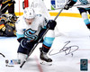 Ryan Donato Autographed 8x10 Photo Seattle Kraken First Franchise Goal Celebration Fanatics Holo #XP14008140